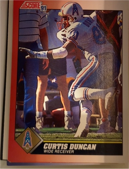 1991 Score #188 Curtis Duncan — front