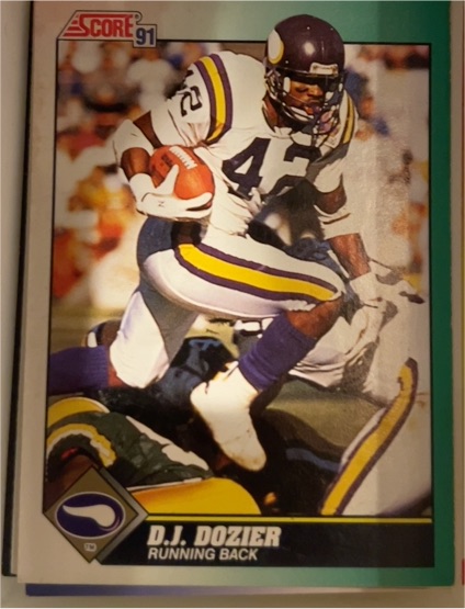 1991 Score #274 D.J. Dozier — front