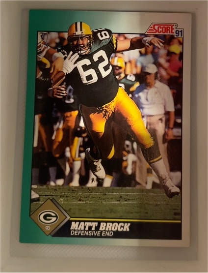 1991 Score #303 Matt Brock — front