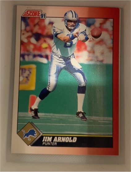 1991 Score #131 Jim Arnold — front