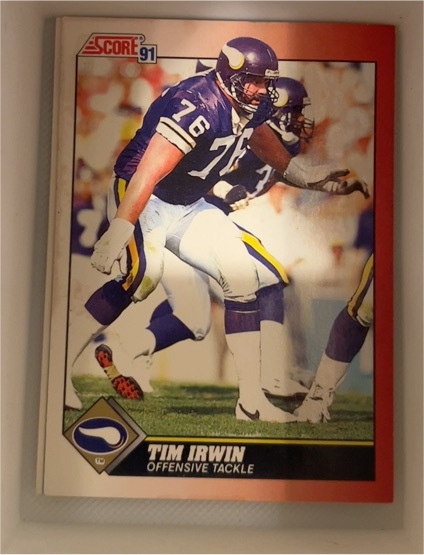 1991 Score #145 Tim Irwin — front