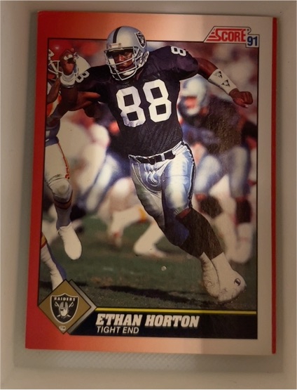 1991 Score #212 Ethan Horton — front