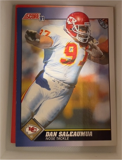 1991 Score #91 Dan Saleaumua — front