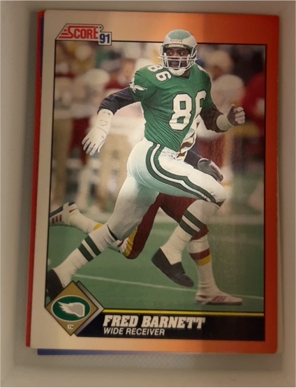 1991 Score #429 Fred Barnett — front