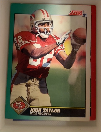 1991 Score #282 John Taylor — front
