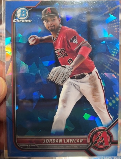 2022 Bowman Chrome #BCP-141 Jordan Lawlar — front