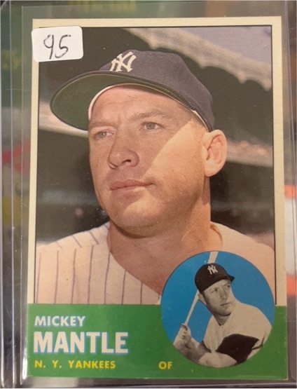1963 Topps #200 Mickey Mantle — front