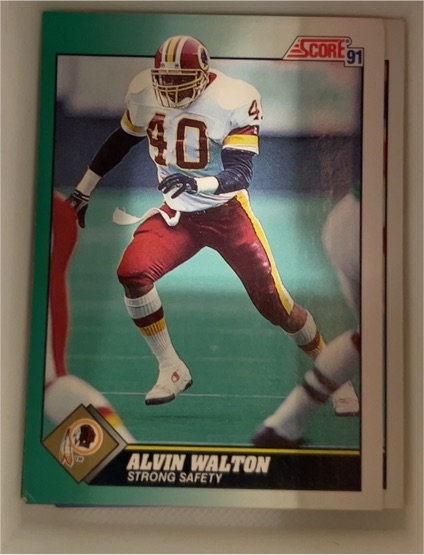 1991 Score #240 Alvin Walton — front