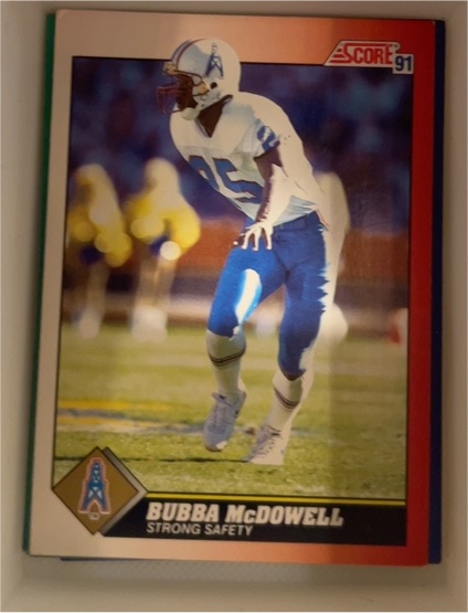 1991 Score #198 Bubba McDowell — front