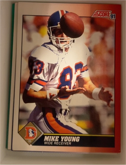 1991 Score #185 Mike Young — front