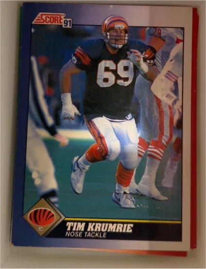 1991 Score #97 Tim Krumrie — front