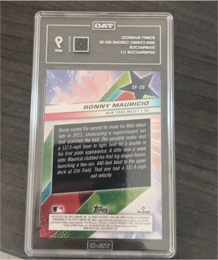 2023 Topps Cosmic Chrome Starfractor #SF-20 Ronny Mauricio — front