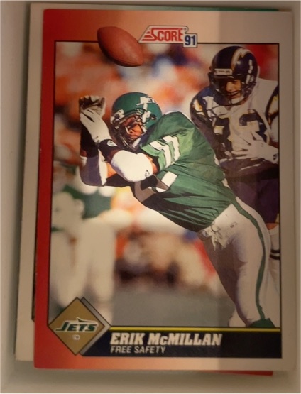 1991 Score #150 Erik McMillan — front