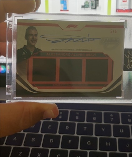 2024 Topps Dynasty Formula 1 #SDTRA-AAB Alessandro Alunni Bravi — front