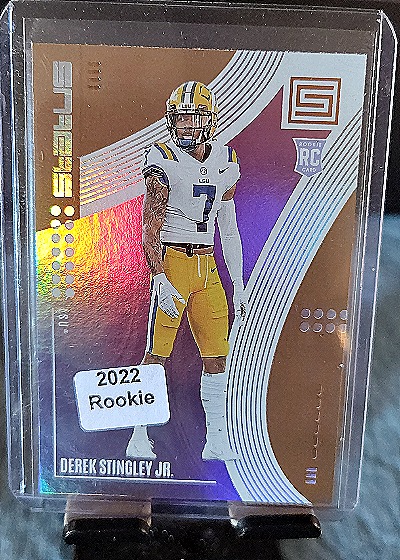 2022 Panini Chronicles Draft Picks Status #3 Derek Stingley Jr. — front