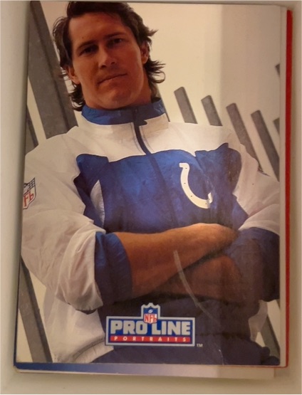 1991 Pro Line Portraits Jim Harbaugh Indianapolis Colts — front