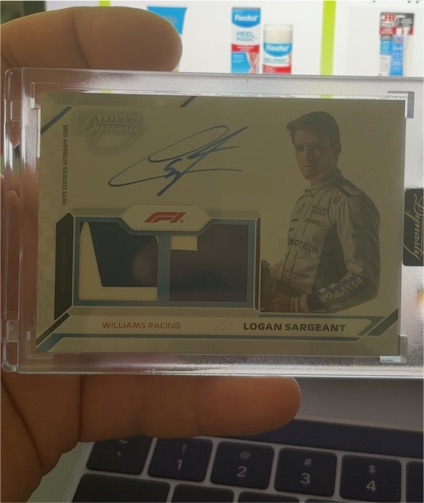 2024 Topps Dynasty Formula 1 SDDRA-LS Logan Sargeant — front