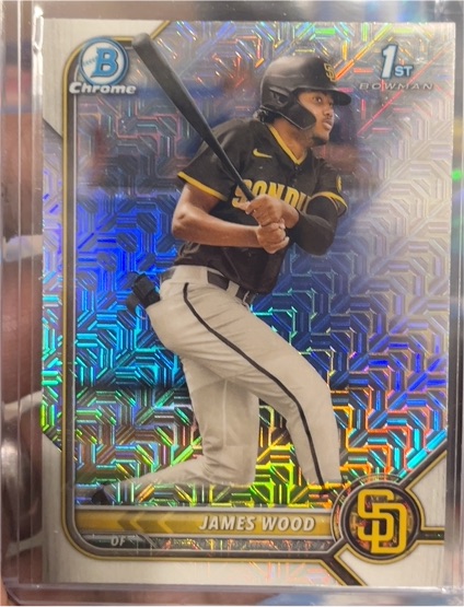 2022 Bowman Chrome #BCP-108 James Wood — front