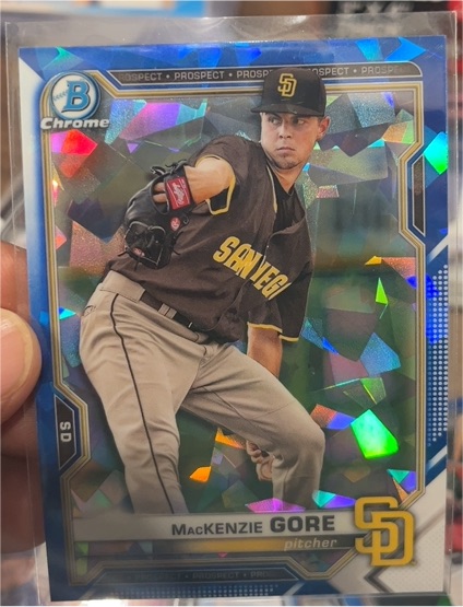 2021 Bowman Chrome #BCP-105 MacKenzie Gore — front