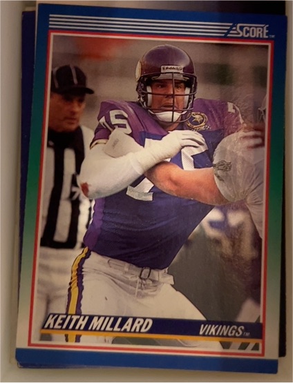 1990 Score #38 Keith Millard Minnesota Vikings — front