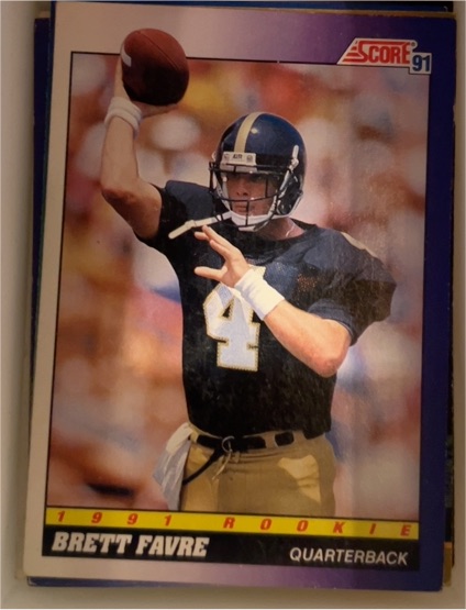 1991 Score #611 Brett Favre Rookie — front