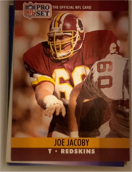 1990 Pro Set #664 Joe Jacoby — front