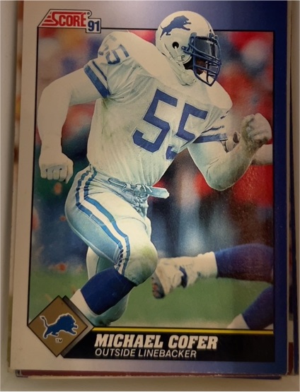 1991 Score #55 Michael Cofer — front