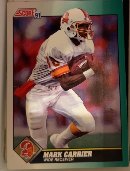 1991 Score #290 Mark Carrier — front