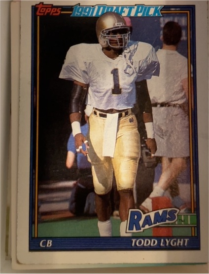 1991 Topps #523 Todd Lyght — front