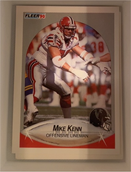 1990 Fleer #380 Mike Kenn — front