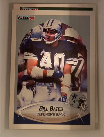 1990 Fleer #385 Bill Bates — front