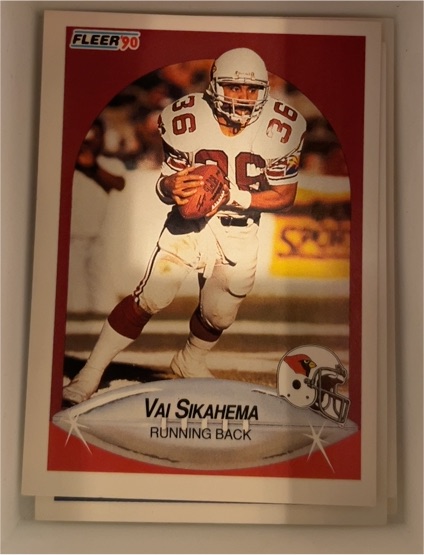 1990 Fleer #339 Vai Sikahema — front