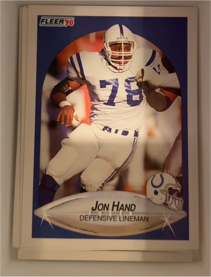 1990 Fleer #230 Jon Hand — front