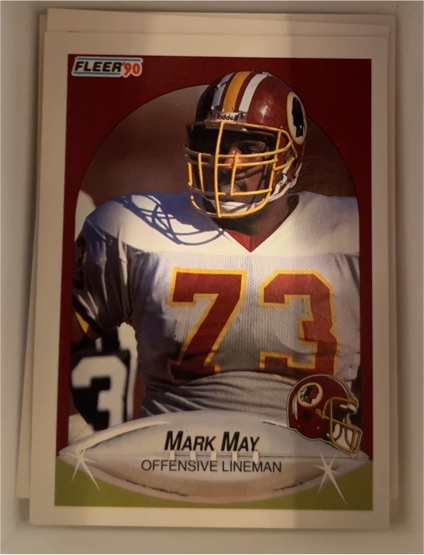 1990 Fleer #162 Mark May — front