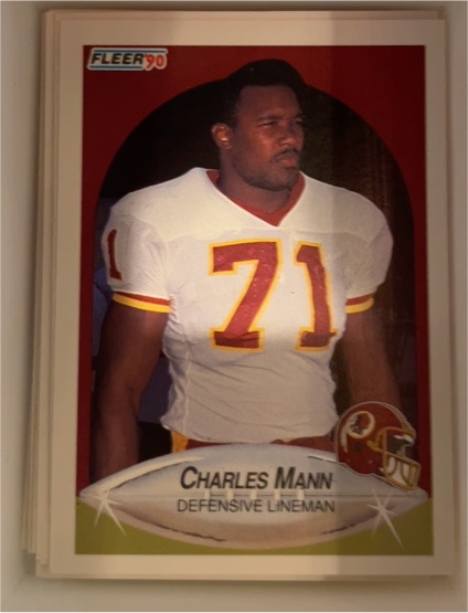 1990 Fleer #160 Charles Mann — front