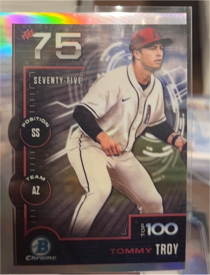 2025 Bowman Chrome #BTP-75 Tommy Troy — front