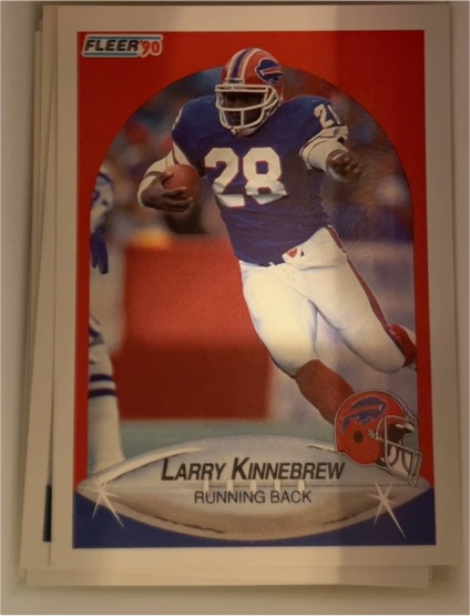1990 Fleer #116 Larry Kinnebrew — front