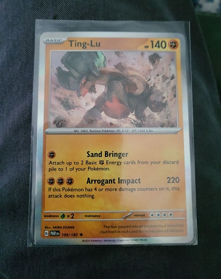2023 Pokémon Paradox Rift #109 Ting-Lu — front
