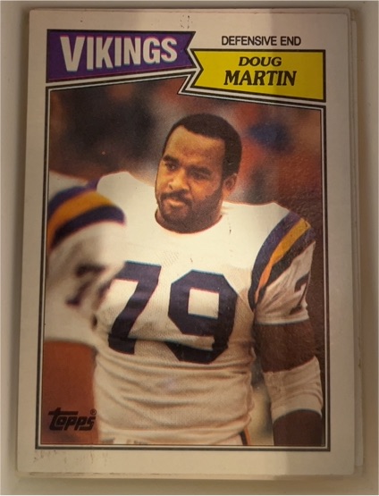 1987 Topps #208 Doug Martin Minnesota Vikings — front