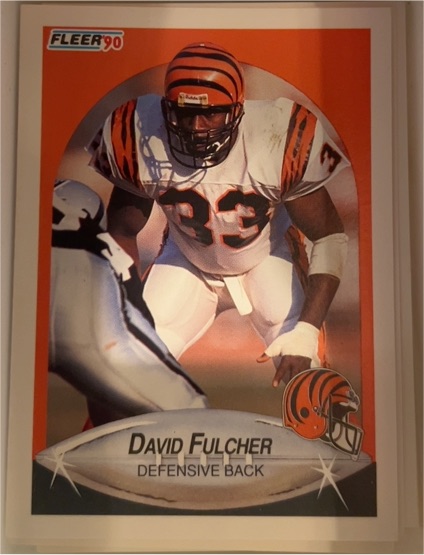 1990 Fleer #215 David Fulcher — front