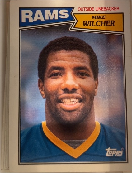 1987 Topps #156 Mike Wilcher Los Angeles Rams — front