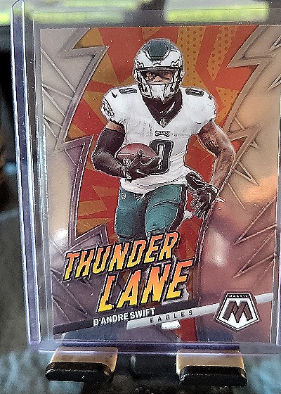 2023 Panini Mosaic #TL-DSW D'Andre Swift Thunder Lane Philadelphia Eagles — front