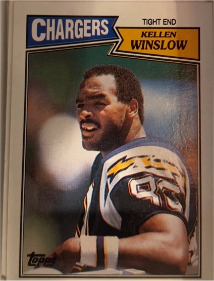 1987 Topps #343 Kellen Winslow — front