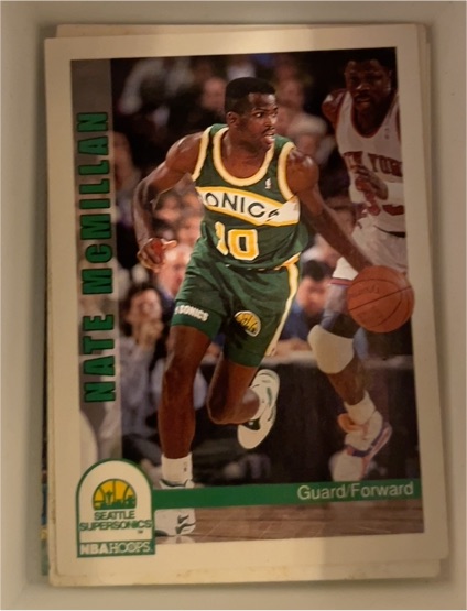 1992-93 NBA Hoops #218 Nate McMillan — front