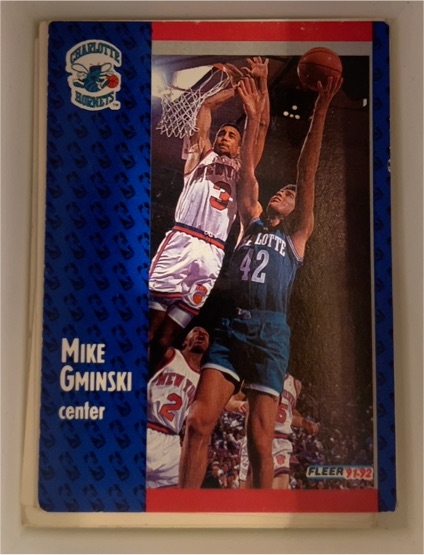 1991-92 Fleer #254 Mike Gminski — front