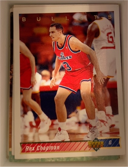 1992-93 Upper Deck #79 Rex Chapman Washington Bullets — front