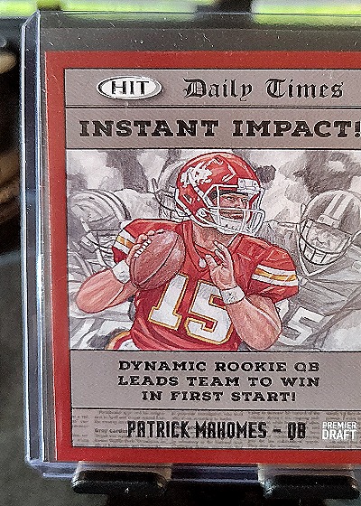 2018 Sage Hit #59 Patrick Mahomes Instant Impact — front