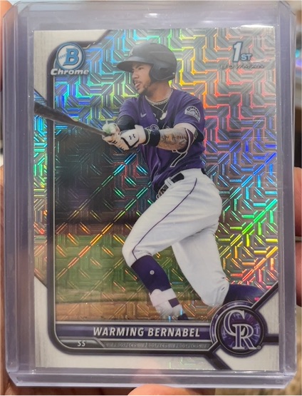 2022 Bowman Chrome #BCP-46 Warming Bernabel — front