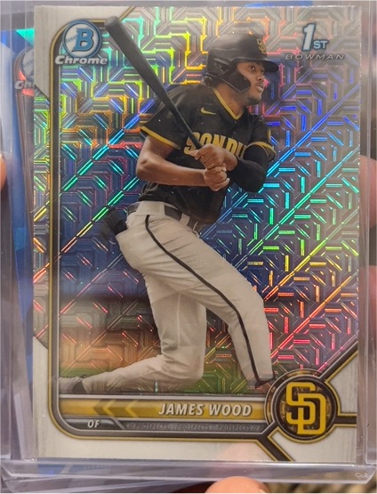 2022 Bowman Chrome #BCP-108 James Wood — front