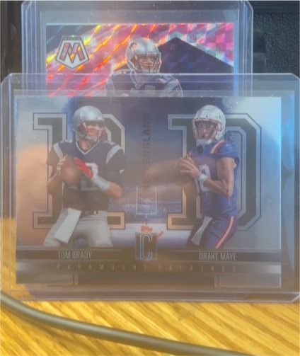 2024 Topps Signature Class Paramount Pairings #PP-7 Tom Brady & Drake Maye — front